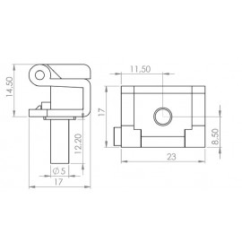 Петля панельная TK-100399-2
