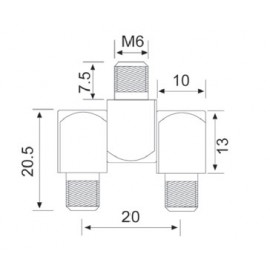 Петля шарнирная 10 мм TK-100402-1