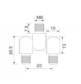 Петля шарнирная 10 мм TK-100404-1