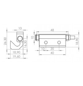 Петля скрытая TK-100409-1