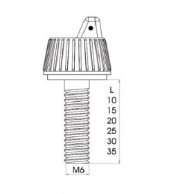 Винт с пластиковым наконечником TK-100506