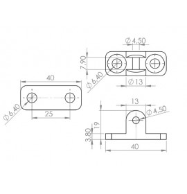 Блокировка для плоской тяги TK-100306-5