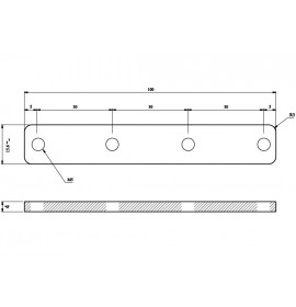 Соединительная планка для профиля GMRP-0901