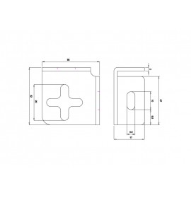 Угловое соединение для рамки GMRP-1201