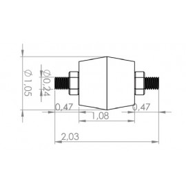 Изолятор шинный болт TK-100551