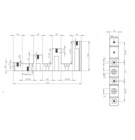 Изолятор шинный  (Лесенка) TK-100554-1