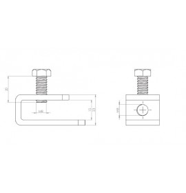 Держатель шин V1 (М8) TK-100559