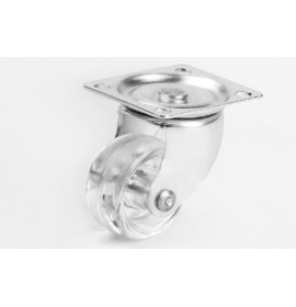 Опора колесная (прозрачный ролик, площадка для крепления) GM 9.45015