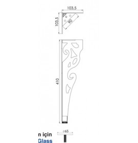 Мебельная ножка GM 32.41094-GM 32.41095