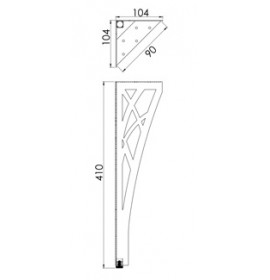 Мебельная ножка GM 32.41102-GM 32.41103
