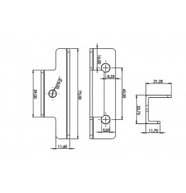 Блокировка для плоской тяги TK-100306-6