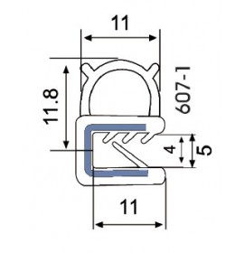 Уплотнитель с металлокордом TK-100607-1