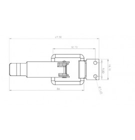 Защелка для шкафа мини TK-100331-2