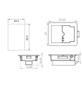 Замок для пожарного шкафа TK-100328-1